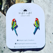 Eastern Rosella Stud Earrings